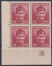 1945, ČSR II, 0396DČ, Výplatní známka: Londýnské vydání ✶✶ ⊞ L D