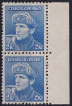 1945, ČSR II, 0397, Londýnské vydání: kpt. O. Jaroš ✶✶ ⊟ o P