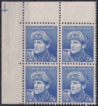 1945, ČSR II, 0397, Londýnské vydání: kpt. O. Jaroš (1912-1943) ✶✶ ⊞ L H +