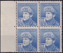 1945, ČSR II, 0397, Výplatní známky: Londýnské vydání - kapitán O. Jaroš (1912 - 1943)   ✶✶ ⊞  o L