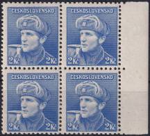 1945, ČSR II, 0397, Výplatní známky: Londýnské vydání - kapitán O. Jaroš (1912 - 1943)   ✶✶ ⊞  o P