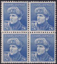 1945, ČSR II, 0397, Výplatní známky: Londýnské vydání - kapitán O. Jaroš (1912 - 1943)   ✶✶ ⊞