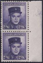 1945, ČSR II, 0398, Londýnské vydání: npor. S. Zimprich ✶✶ VV ⊟ o P