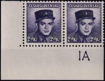 1945, ČSR II, 0398DČ, Londýnské vydání: npor. S. Zimprich (1916-1942) ✶✶ ◫ L D