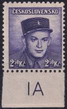 1945, ČSR II, 0398DČ, Londýnské vydání: npor. S. Zimprich (1916-1942) ✶✶ o D