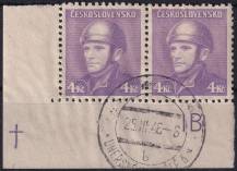 1945, ČSR II, 0400DČ, Londýnské vydání: rtm. J. Gabčík (1912-1942) ⊙ ◫ L D +