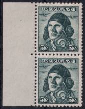 1945, ČSR II, 0401, Londýnské vydání: škpt. A. Vašátko ✶✶ ⊟ o L