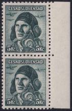 1945, ČSR II, 0401, Londýnské vydání: škpt. A. Vašátko ✶✶ ⊟ o P