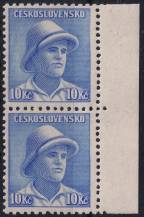 1945, ČSR II, 0402, Londýnské vydání: svob. F. Adámek ✶✶ ⊟ o P