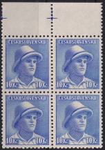 1945, ČSR II, 0402, Londýnské vydání: svob. F. Adámek (1919-1941) ✶✶ ⊞ o H +