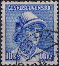 1945, ČSR II, 0402, Londýnské vydání: svob. F. Adámek (1919-1941) ⊙