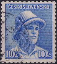1945, ČSR II, 0402, Londýnské vydání: svob. F. Adámek (1919-1941) ⊙