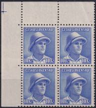 1945, ČSR II, 0402, Londýnské vydání: svob. F. Adámek (1919-1941) ✶✶ ⊞ L H +