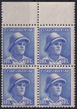 1945, ČSR II, 0402, Výplatní známky: Londýnské vydání - svobodník F. Adámek (1919 - 1941)   ✶✶ ⊞  o H
