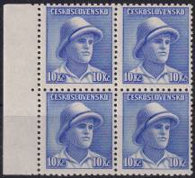 1945, ČSR II, 0402, Výplatní známky: Londýnské vydání - svobodník F. Adámek (1919 - 1941)   ✶✶ ⊞  o L