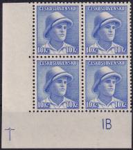 1945, ČSR II, 0402DČ, Londýnské vydání: svob. F. Adámek (1919-1941) ✶✶ ⊞ L D +