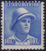 1945, ČSR II, 0402VV, Londýnské vydání: svob. F. Adámek ✶✶