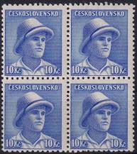 1945, ČSR II, 0402VV, Londýnské vydání: svob. F. Adámek (1919-1941) ✶✶ ⊞