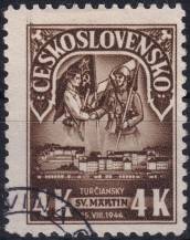 1945, ČSR II, 0405, 1. výročí SNP: Turčianský Sv. Martin ⊙