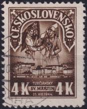 1945, ČSR II, 0405, 1. výročí SNP: Turčianský Sv. Martin ⊙