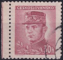 1945, ČSR II, 0413, Výplatní známka: Portréty - M. R. Štefánik ⊙ o L