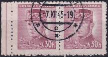 1945, ČSR II, 0413, Výplatní známka: Portréty - M. R. Štefánik ⊙ ◫ o L