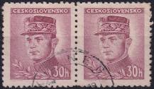 1945, ČSR II, 0413, Výplatní známka: Portréty - M. R. Štefánik ⊙ ◫