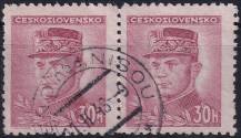 1945, ČSR II, 0413, Výplatní známka: Portréty - M. R. Štefánik ⊙ ◫