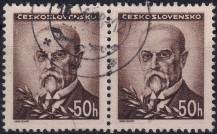 1945, ČSR II, 0414, Výplatní známka: Portréty - T. G. Masaryk ⊙ ◫