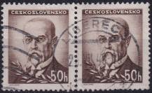 1945, ČSR II, 0414, Výplatní známka: Portréty - T. G. Masaryk ⊙ ◫
