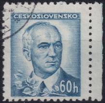 1945, ČSR II, 0415, Výplatní známka: Portréty - E. Beneš ⊙ o P