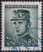 1945, ČSR II, 0416, Výplatní známka: Portréty - M. R. Štefánik ⊙