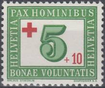 1945, Švýcarsko, 0464, Červený kříž, **