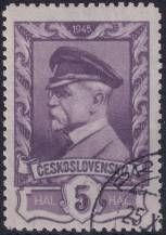 1946, ČSR II, 0381R, Výplatní známka: Moskevské vydání ⊙