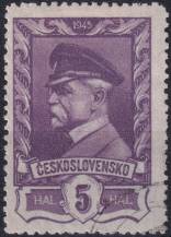 1946, ČSR II, 0381sr, Výplatní známka: Moskevské vydání ⊙
