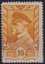 1946, ČSR II, 0382VV, Výplatní známka: Moskevské vydání ✶✶
