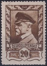 1946, ČSR II, 0383, Výplatní známka: Moskevské vydání  ✶✶  