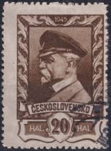 1946, ČSR II, 0383DV+VV, Výplatní známka: Moskevské vydání ⊙