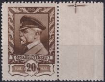 1946, ČSR II, 0383DZ, Výplatní známka: Moskevské vydání ✶✶ o P