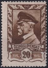 1946, ČSR II, 0383VV, Výplatní známka: Moskevské vydání ✶✶