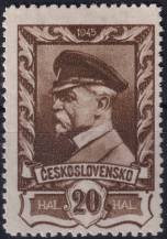 1946, ČSR II, 0383VV, Výplatní známka: Moskevské vydání ✶✶