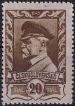 1946, ČSR II, 0383VV, Výplatní známka: Moskevské vydání ✶✶