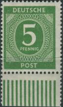 1946, Okupační zóny (společná vydání), 915o, Výplatní známka: I. kontrolní vydání ∗∗