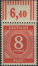 1946, Okupační zóny (společná vydání), 917o, Výplatní známka: I. kontrolní vydání ∗∗