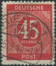 1946, Okupační zóny (společná vydání), 931, Výplatní známka: I. vydání Kontrolní rady ⊙
