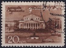 1946, SSSR, 1059, Pohledy na Moskvu: Velké divadlo na Sverdlovově náměstí  ⊙