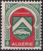 1947/1949, Alžírsko, 0261, Výplatní známka: znaky alžírských měst - Constantine ✶✶