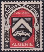 1947/1949, Alžírsko, 0267, Výplatní známka: znaky alžírských měst - Constantine ✶✶