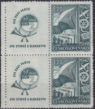 1947, ČSR II, 0447KL, Dvouletý hospodářský plán ✶✶ ⊟ o L