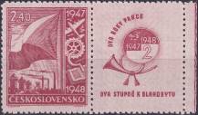 1947, ČSR II, 0448KP, Dvouletý hospodářský plán ✶✶ o P